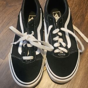 Van's Black and White Sneakers Size 4